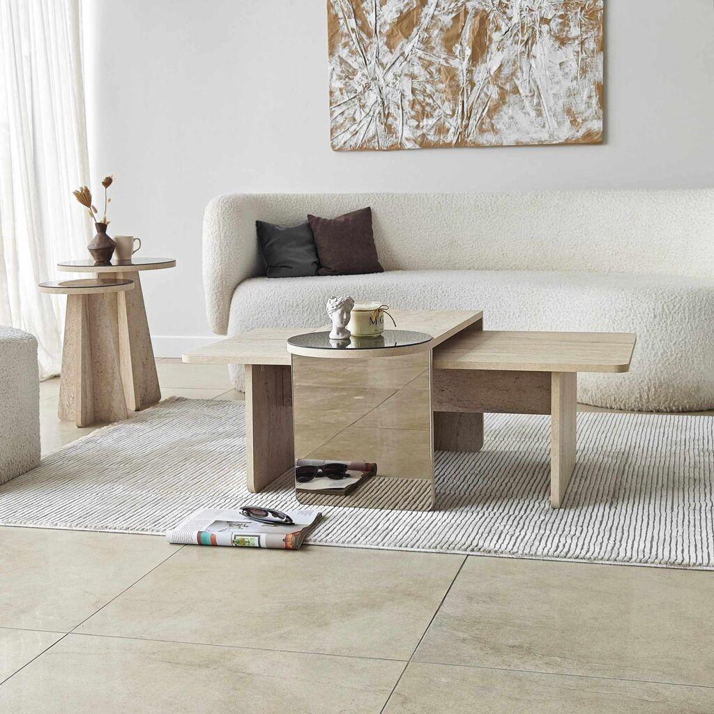 Комплет за маса Hanah Home Club Luna, 4 парчиња, беж