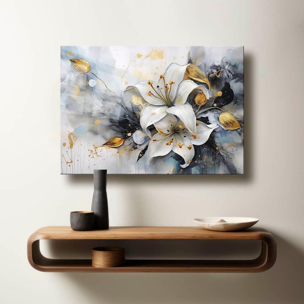 Wallxpert Декоративна слика на калено стакло Camtbl-042, 60 x 90 см, Шарена