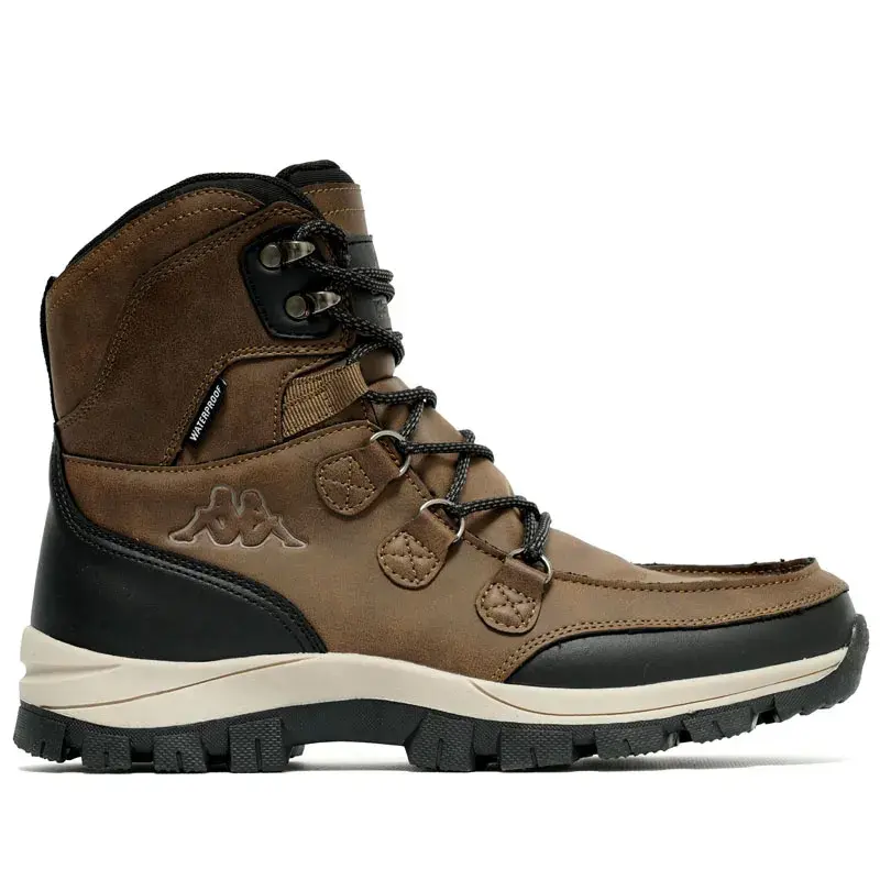 Машки чизми Kappa со лого на Nick, водоотпорни, кафеави