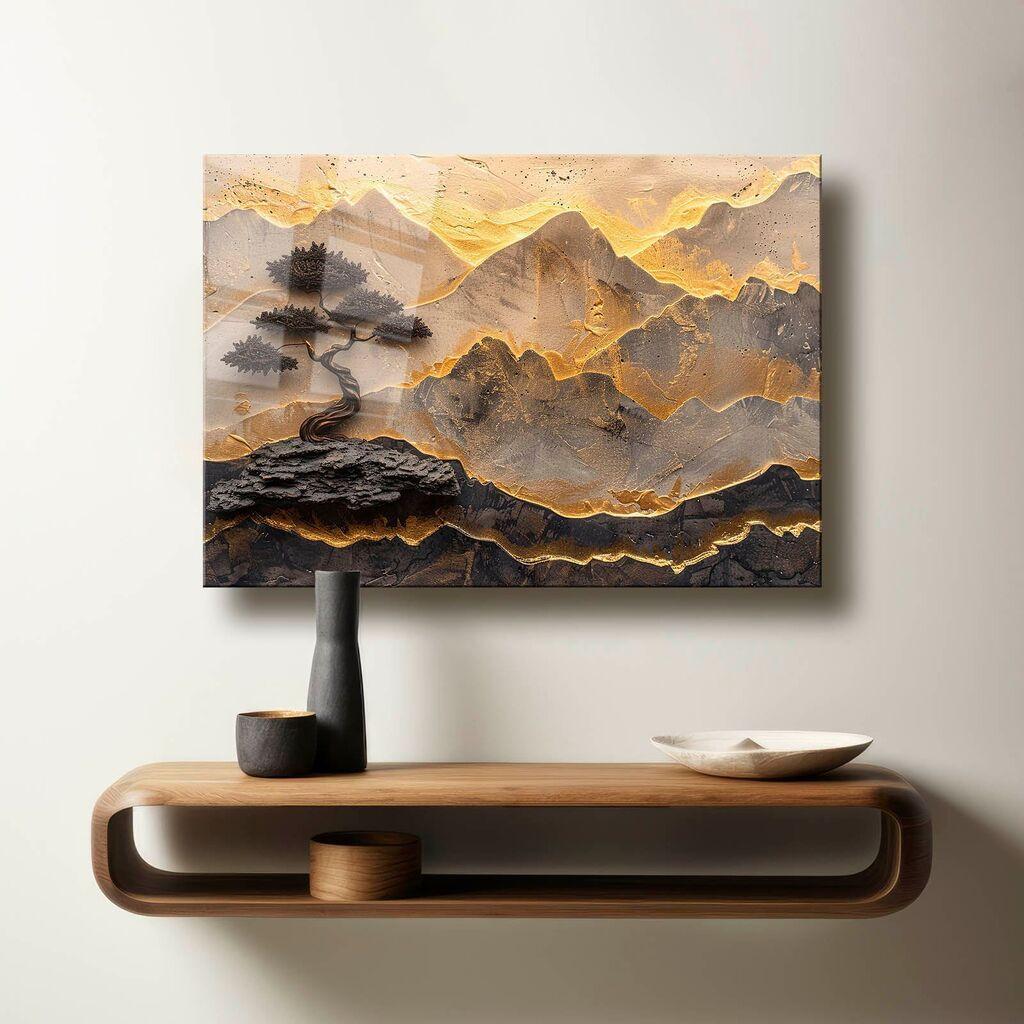 Wallxpert Декоративна слика на калено стакло Camtbl-078, 50 x 70 см, Шарена