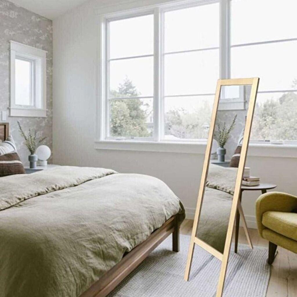 Огледало за дома Hanah Cheval, 45 x 140 см, кафеаво