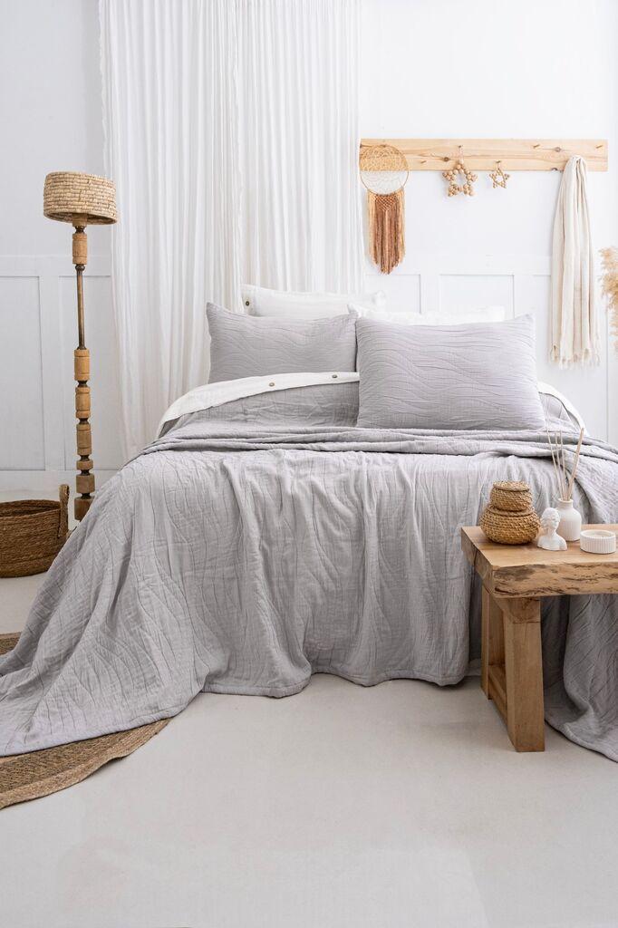 Комплет навлаки за кревет L'essentiel Maison Janna, светло сива боја