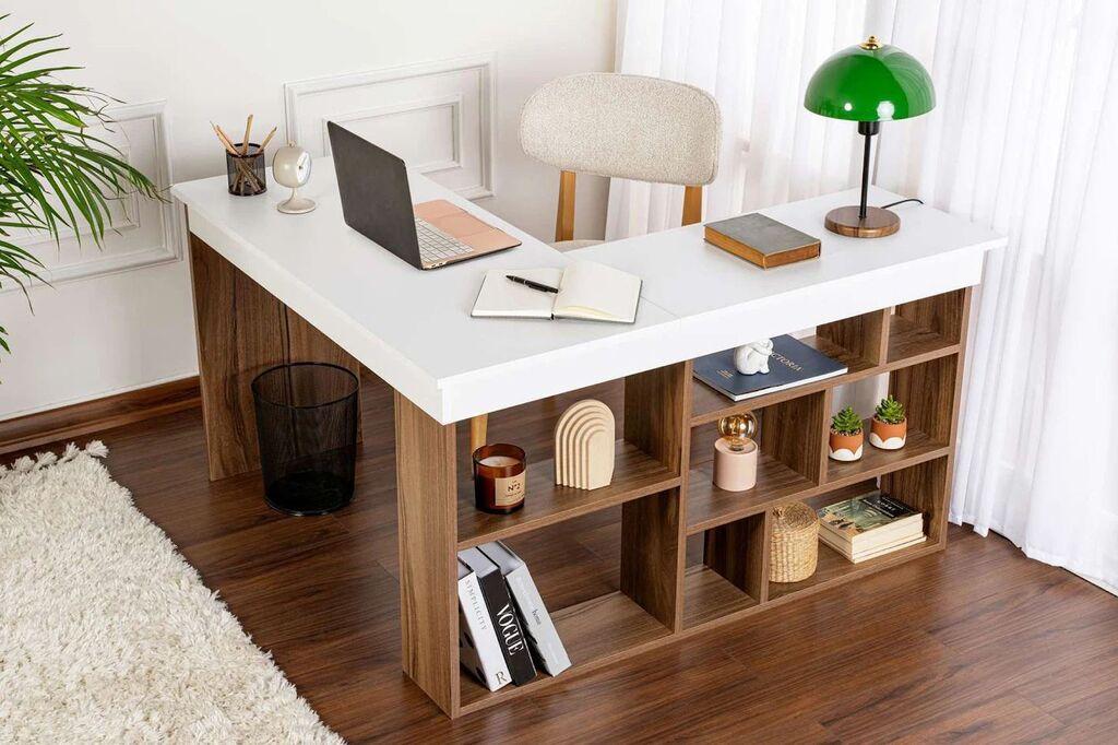 Работна маса Hanah Home Vesper, 130 x 72 x 120 см, орев