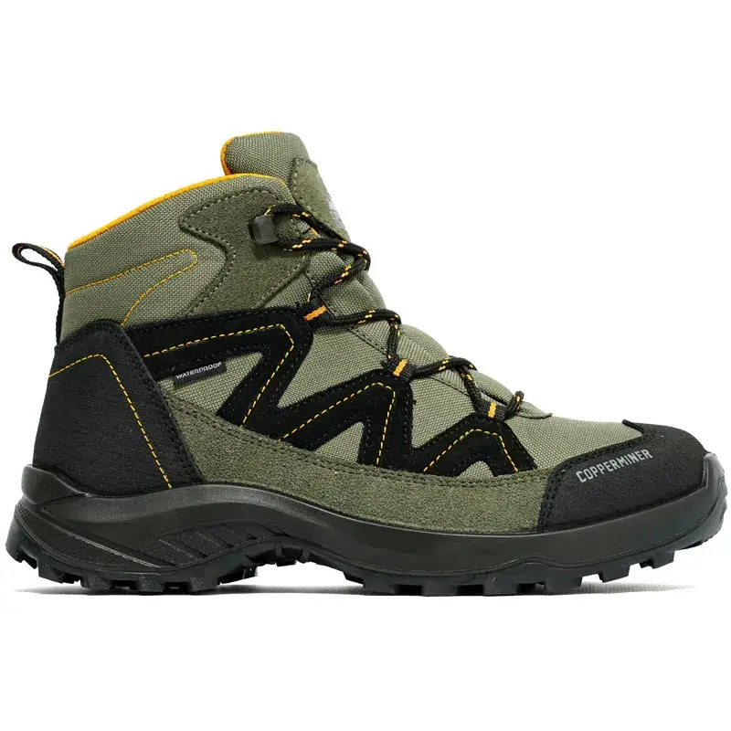 Трол чизми за момчиња од Copperminer, маслинеста боја