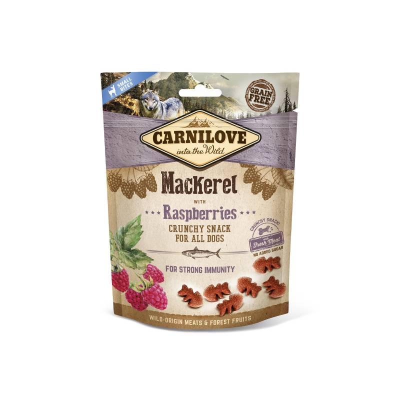 CARNILOVE Закуска за куче-Скуша и Малини КРЦКАВИ 200гр.
