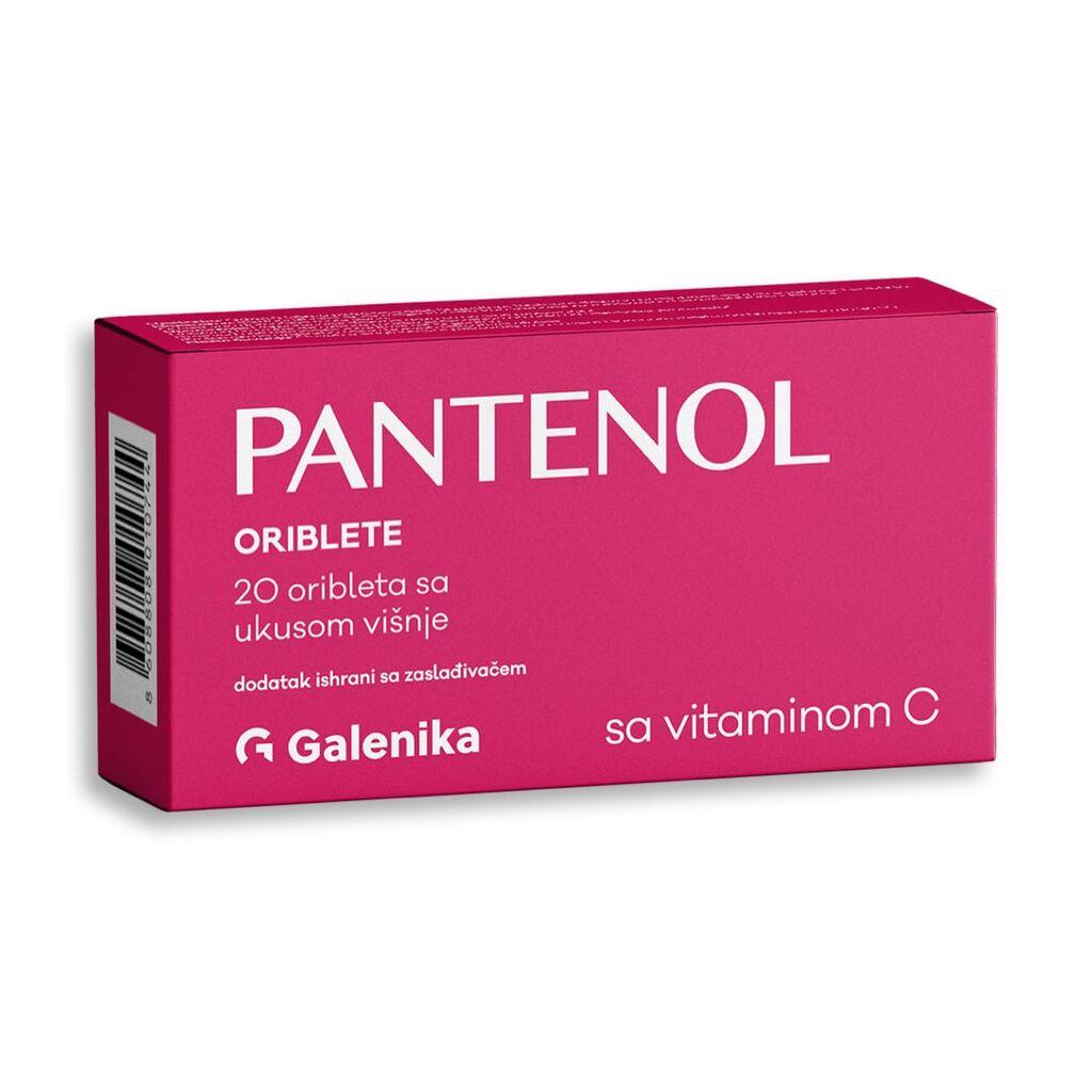 GALENIKA Таблети со витамин C со вкус на вишна Pantenol x20