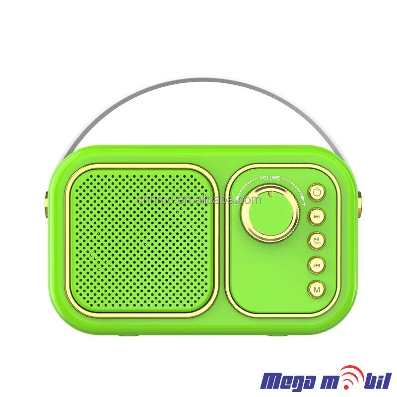 SING-E Звучник Bluetooth ZQS1215, Зелен
