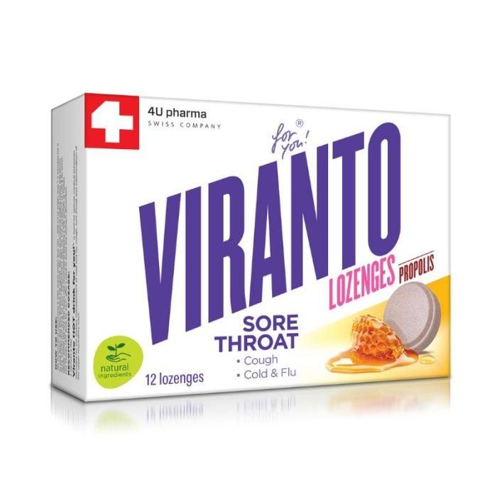 4U PHARMA Пастили Viranto Lozenges Propolis x 12