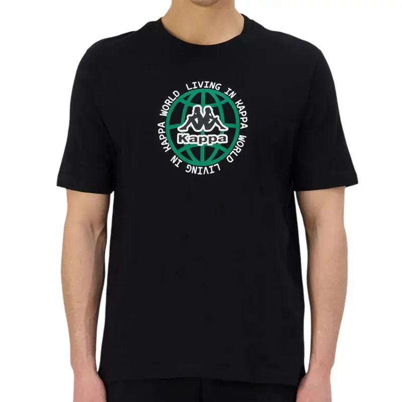 Машка маица Kappa со логото Gunno, црна