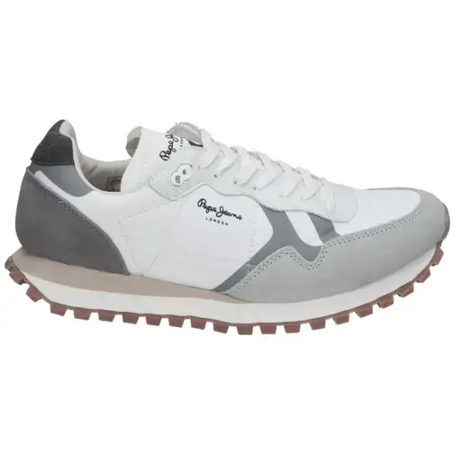 Машки патики Pepe Jeans Brit On Master M, бело-сиви