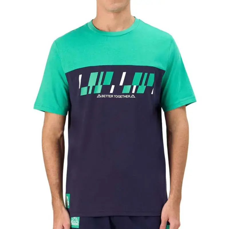 Машка маица Kappa со лого Gato, Teget-зелена