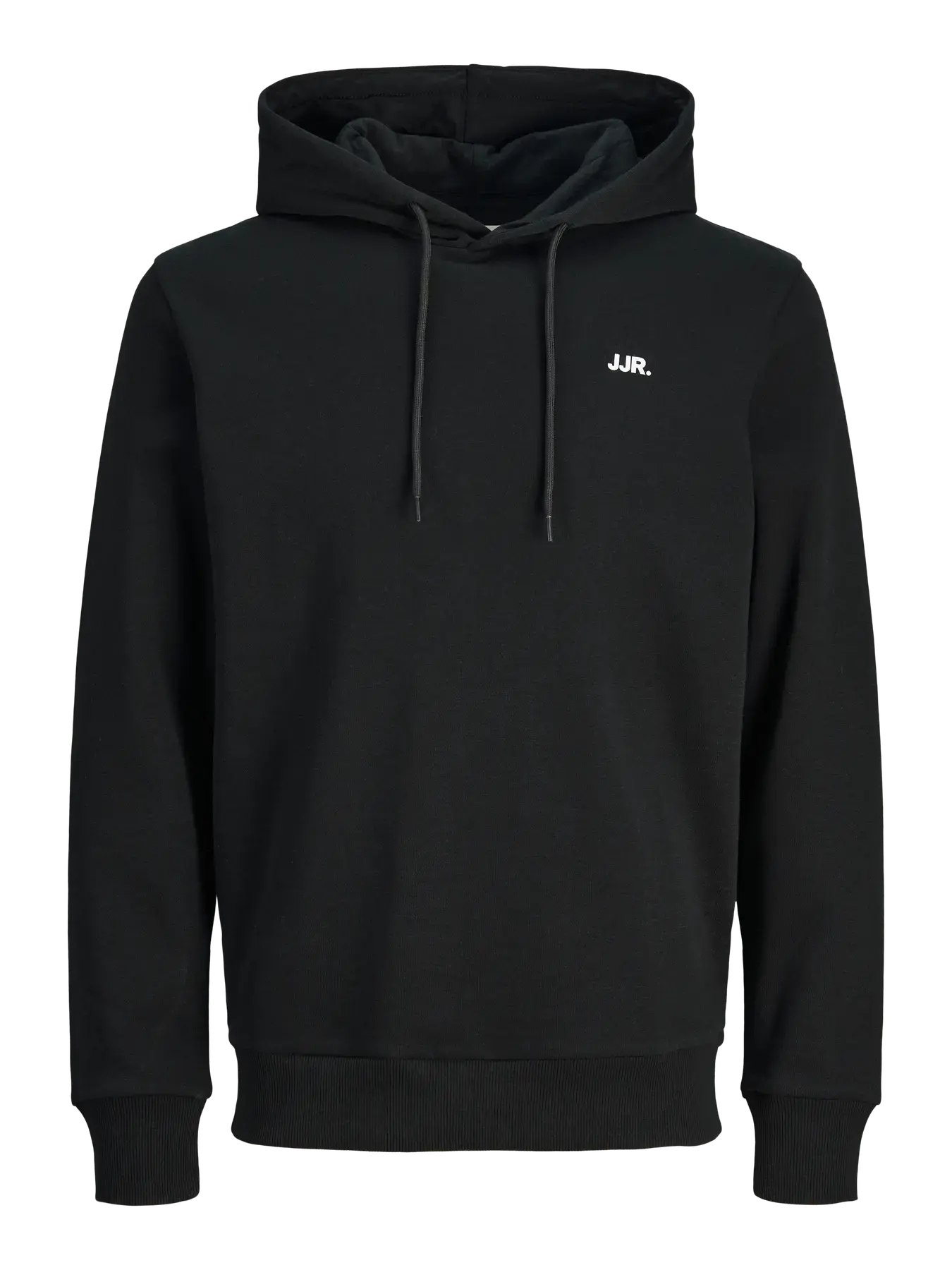 JJ Rebel Машки дуксер со качулка, црна