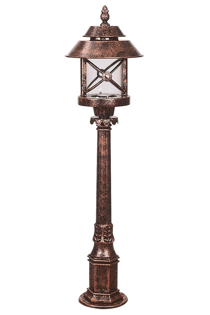 Надворешна светилка Opviq BSU-68199-BKR-B, 100 см, Подна, IP65, E27, 60W, Кафеава