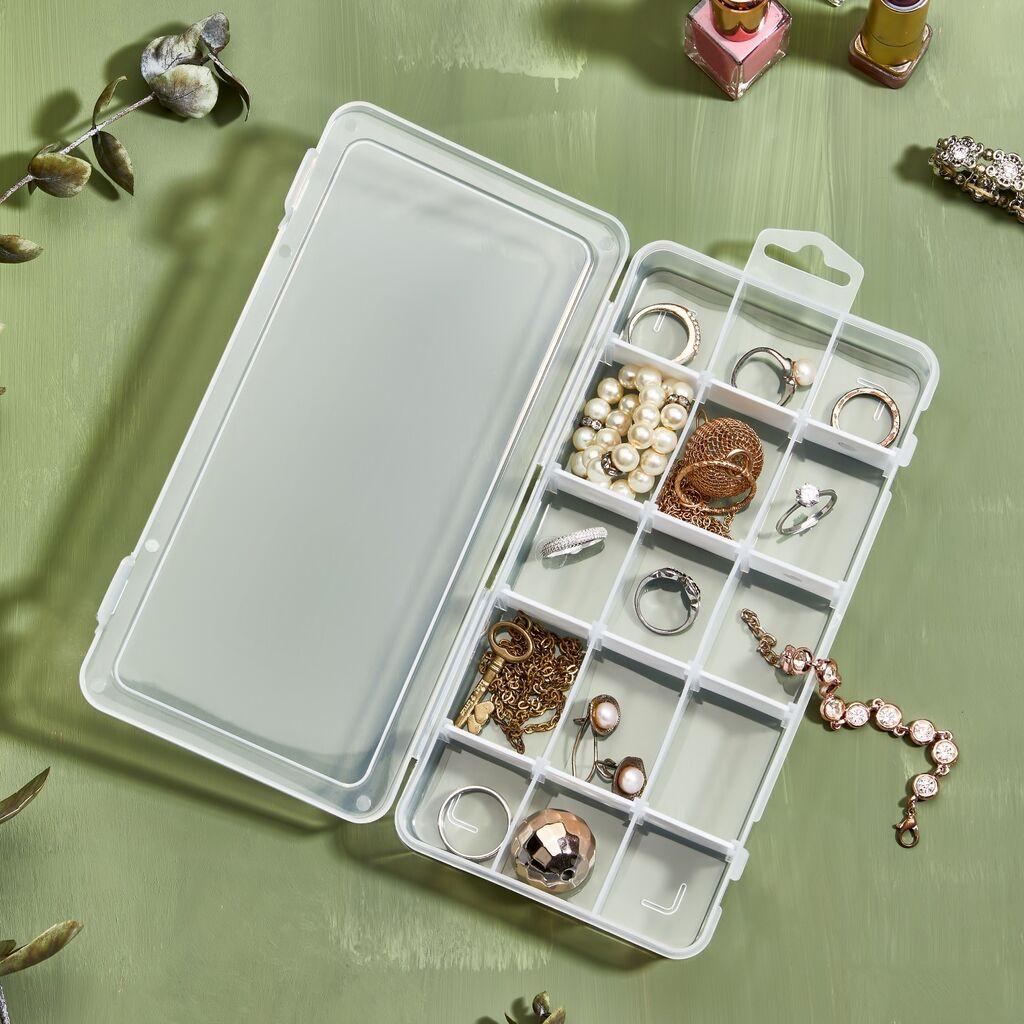 Кутија за накит Aberto Design ORG-2021, 20x10x3 см, бела