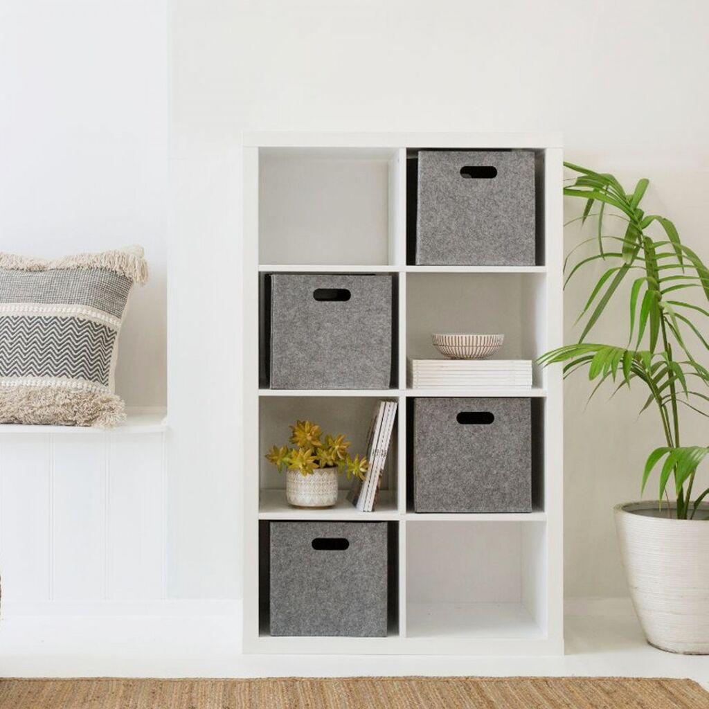 Комплет кутии за складирање Aberto Design HMY-6356, 4 парчиња, сива