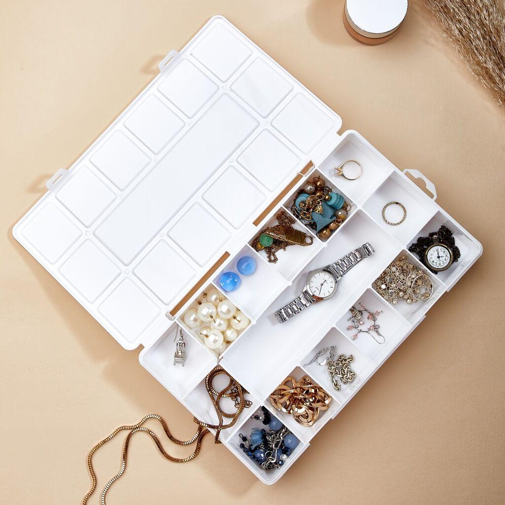 Кутија за накит Aberto Design ORG-2016, 26x15x3,5 см, бела