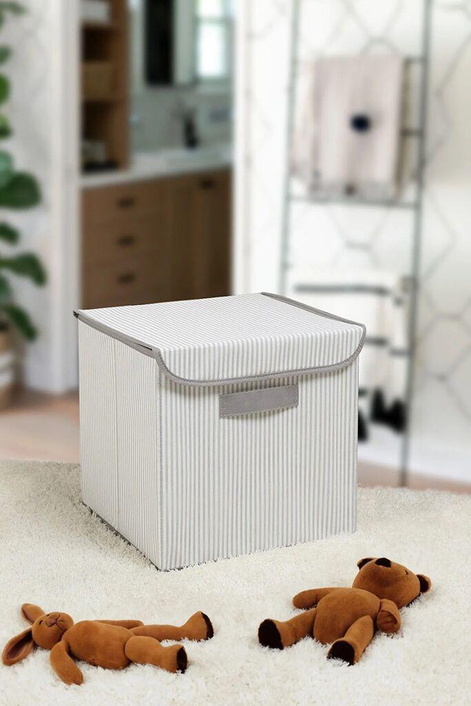 Кутија за складирање Aberto Design YLC420, сиво-бела