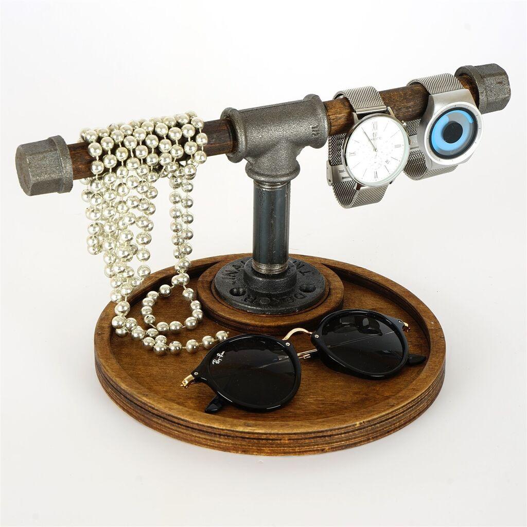 Држач за часовник Aberto Design BORURAF271, 30x15x9 см, кафеава