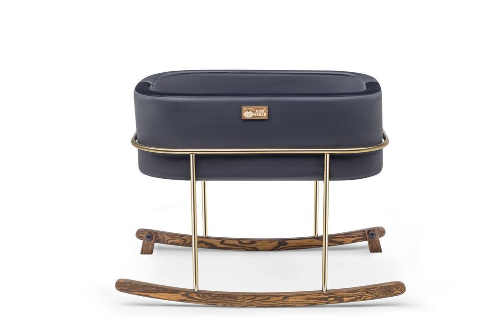 Wallity Cradle Hier Metal, златна рамка, 90x70x58 см, црна