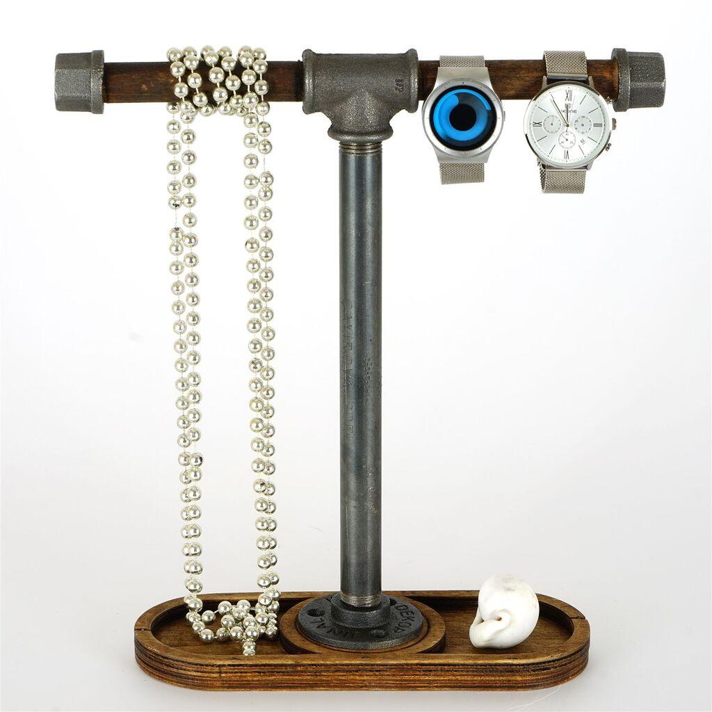 Држач за часовник Aberto Design BORURAF270, 33x32x9 см, кафеава