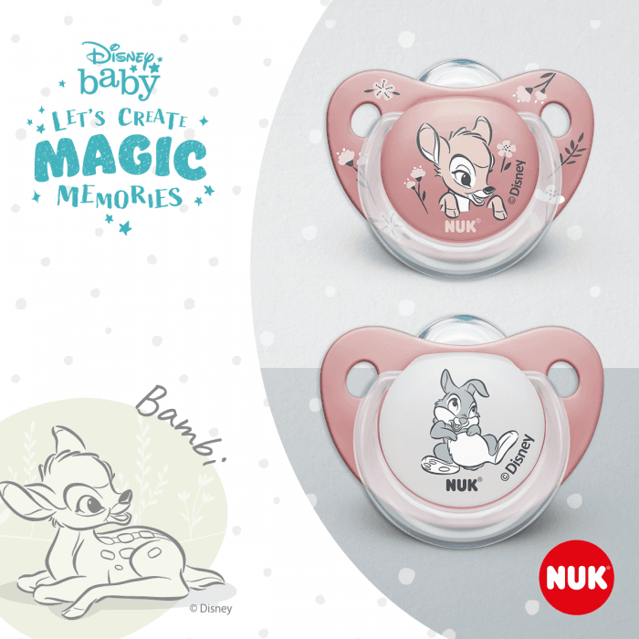 NUK Цуцла Лажалка Анатомска Силикон Disney Bambi 0-6 м.