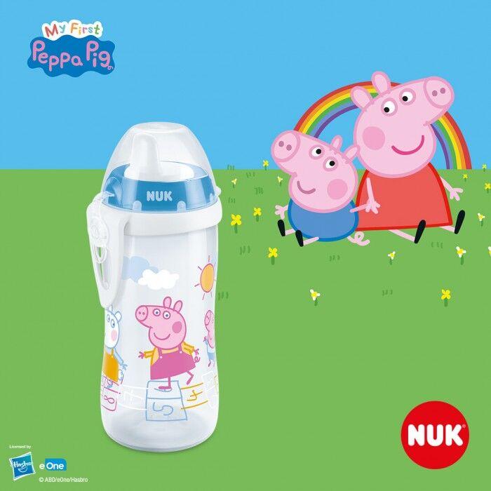 NUK Чашка со Клунче Некапечка Kiddie Cup Peppa Pig 12+ м.