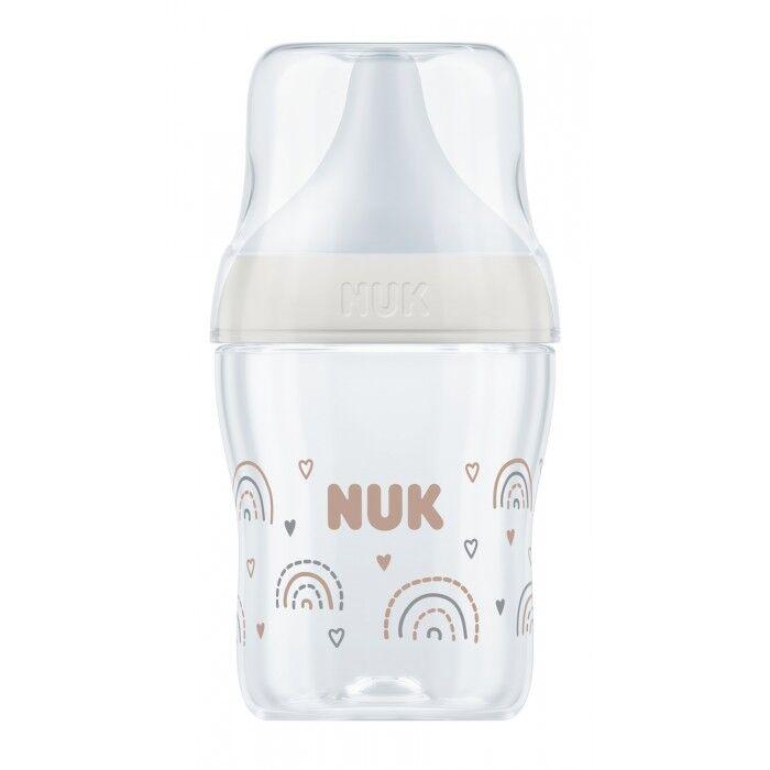 NUK Беби Шишенце Стакло Perfect Match Anti-Colic Temperature Control со Силикон Цуцла 120 мл 0+ м.