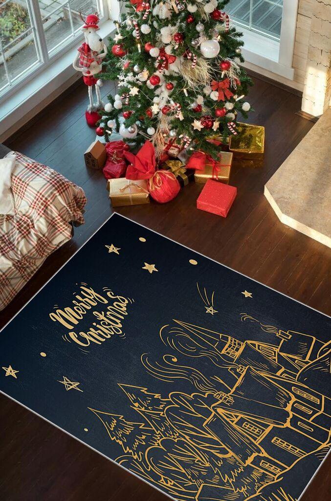 Тепих Conceptum Hypnose со новогодишни мотиви Chr_3, правоаголен, 80x140 см, шарен