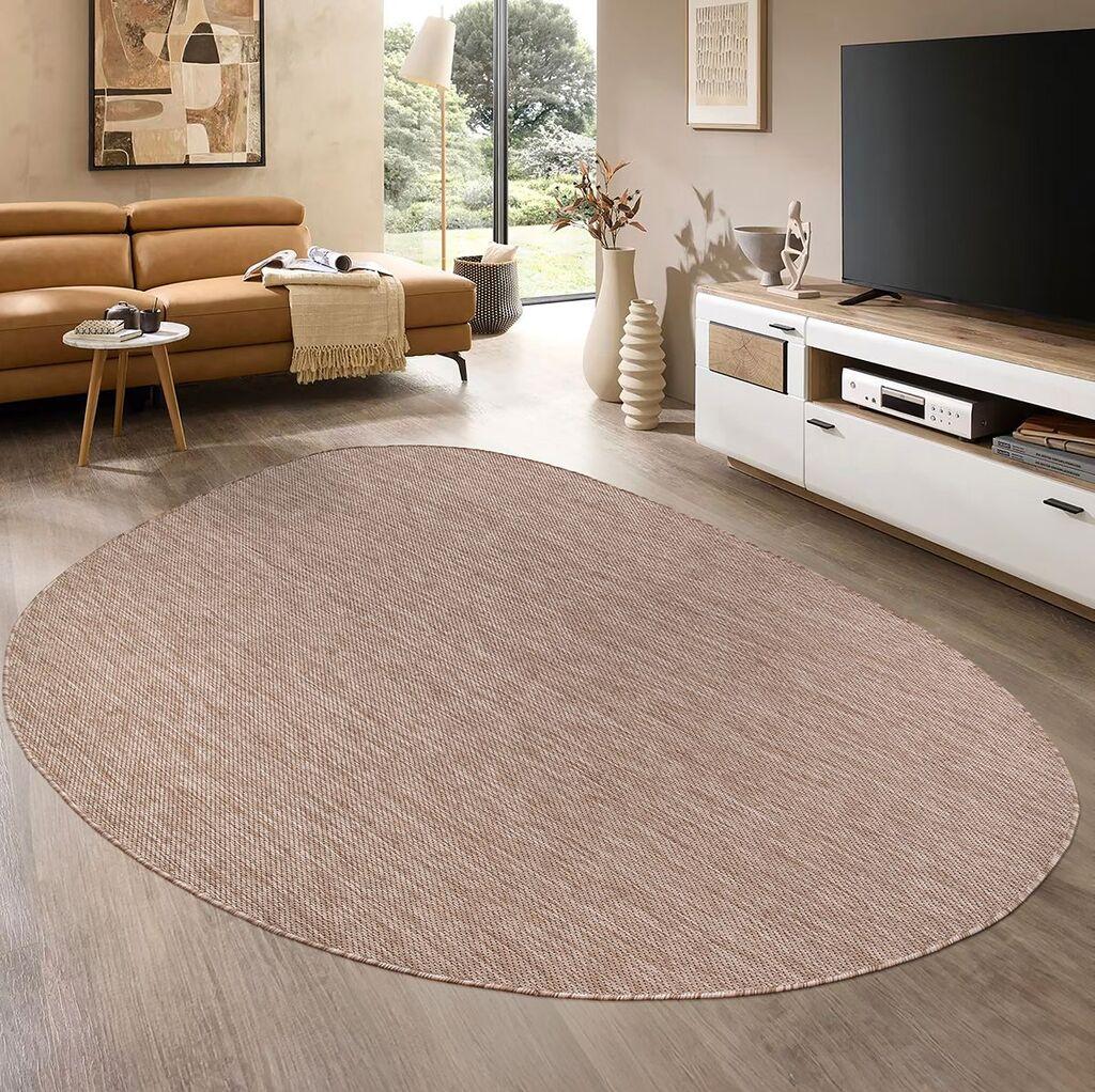 Тема за тепих Conceptum Hypnose 9040, Овална, 120x180 cm, крем