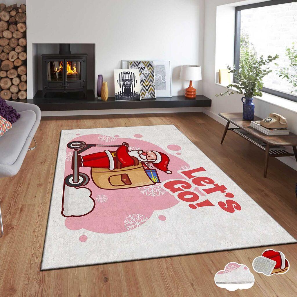 Тепих Conceptum Hypnose со новогодишни мотиви Asr-Crpt-15, правоаголен, 80x140 см, шарен