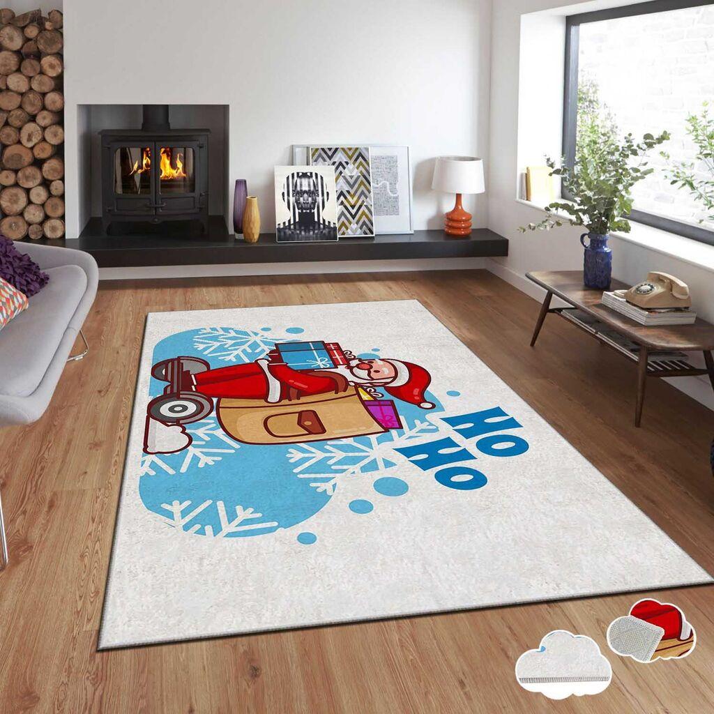 Тепих Conceptum Hypnose со новогодишни мотиви Asr-Crpt-13, правоаголен, 80x140 см, шарен