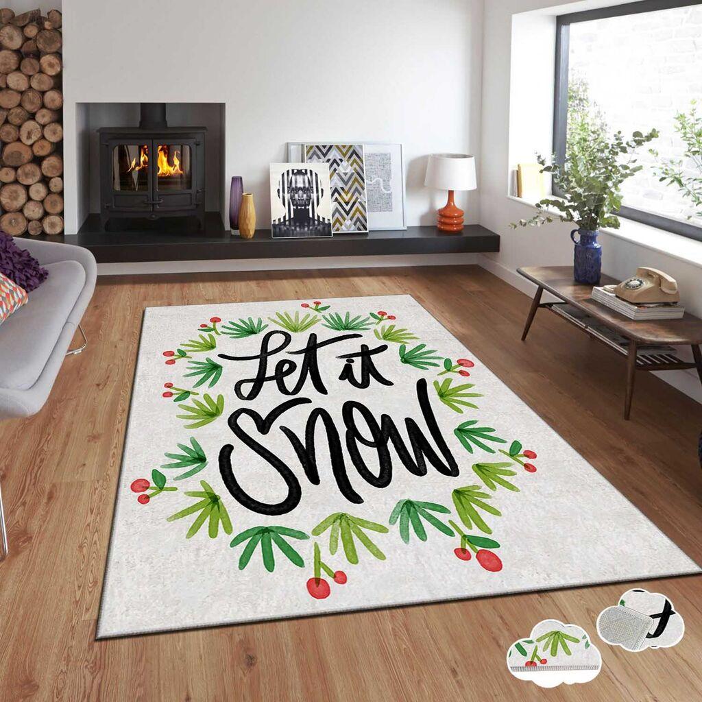 Тепих Conceptum Hypnose со новогодишни мотиви Asr-Crpt-75, правоаголен, 100x140 см, шарен