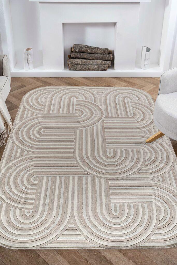 Conceptum Hypnose Rug Amorf-Ar005, правоаголен, 120x180 cm, крем-беж