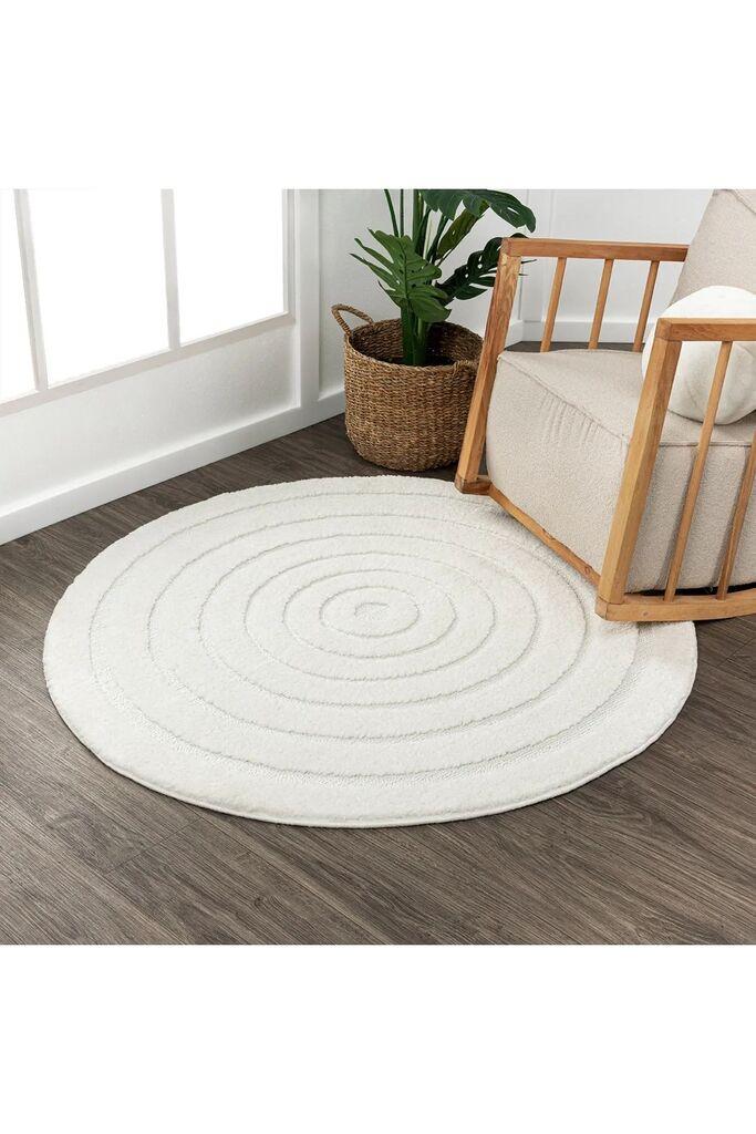 Тепих Conceptum Hypnose 0642A, тркалезен, 150x150 cm, беж