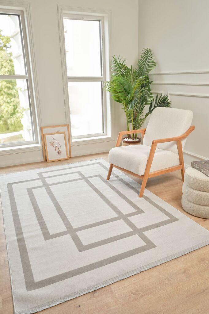 Conceptum Hypnose Carpet Moderno 3338, правоаголен, 80x150 cm, сиво-беж