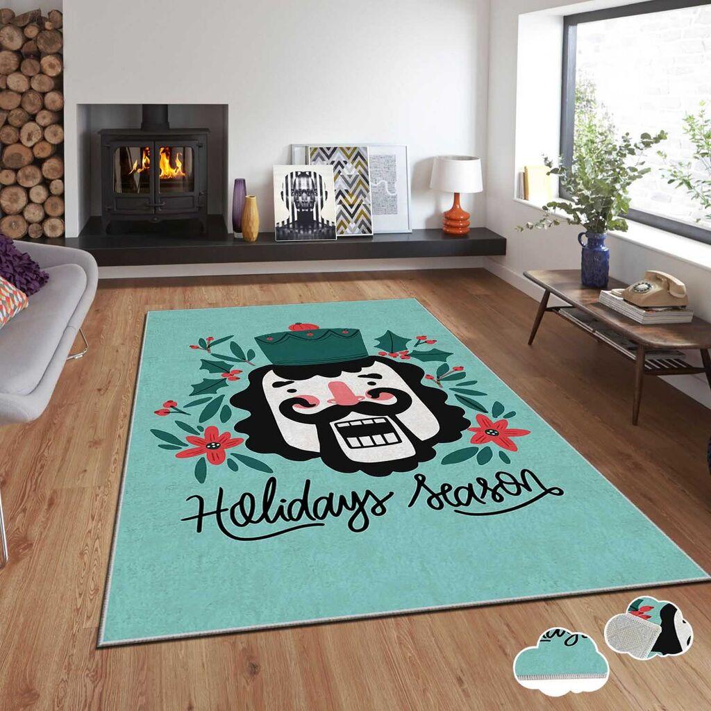 Тепих Conceptum Hypnose со новогодишни мотиви Asr-Crpt-23, правоаголен, 80x140 см, шарен