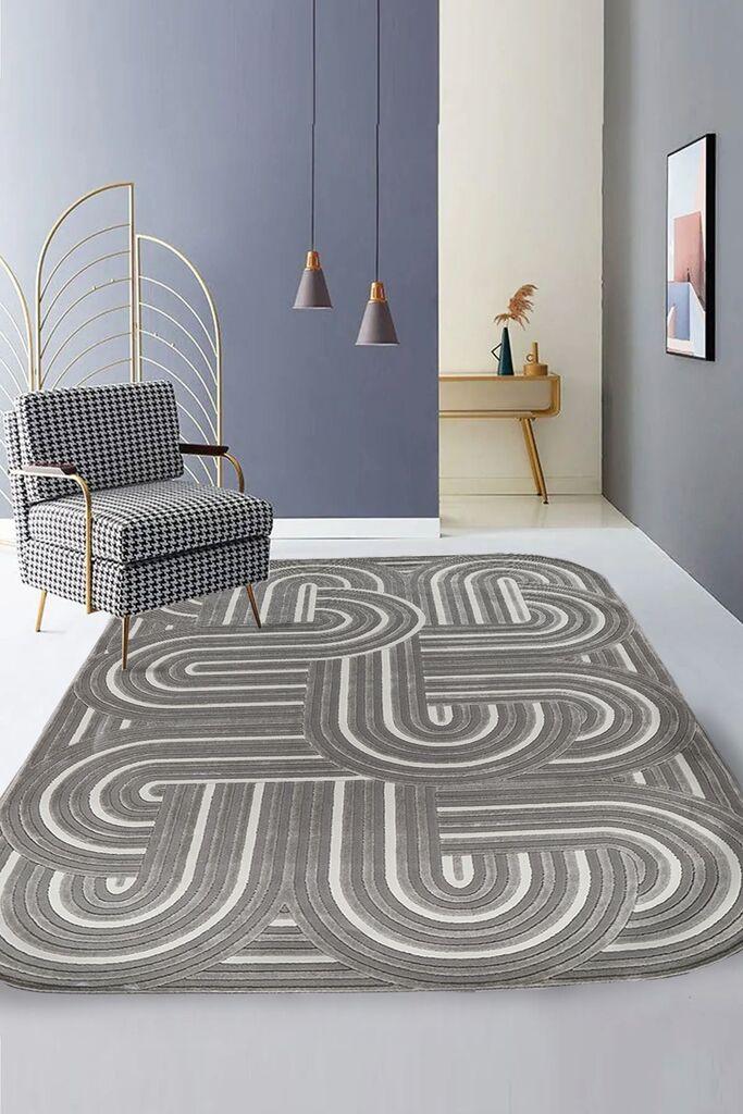 Conceptum Hypnose тепих Amorphous-Ar008, правоаголен, 80x150 cm, крем-сив