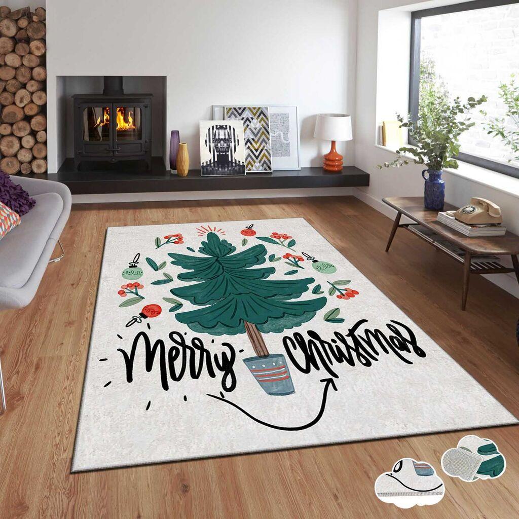 Тепих Conceptum Hypnose со новогодишни мотиви Asr-Crpt-74, правоаголен, 80x140 см, шарен