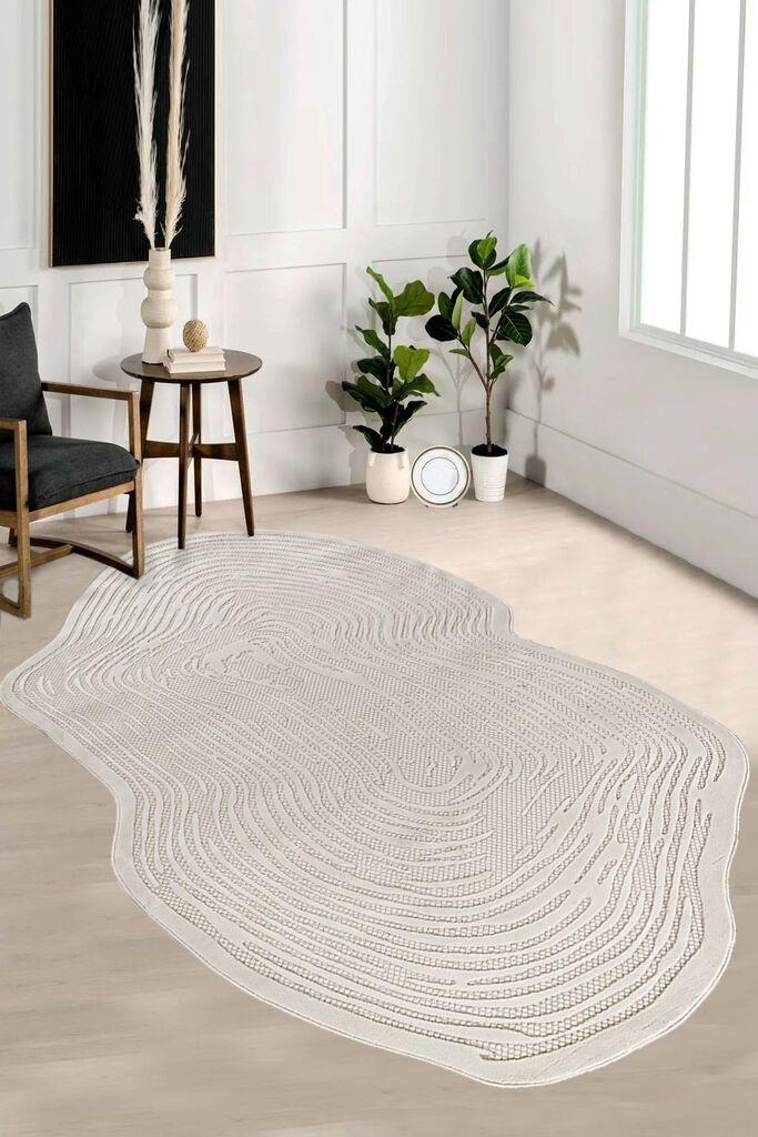 Conceptum Hypnose Rug Amorf-Ar001, овален, 80x300 cm, крем