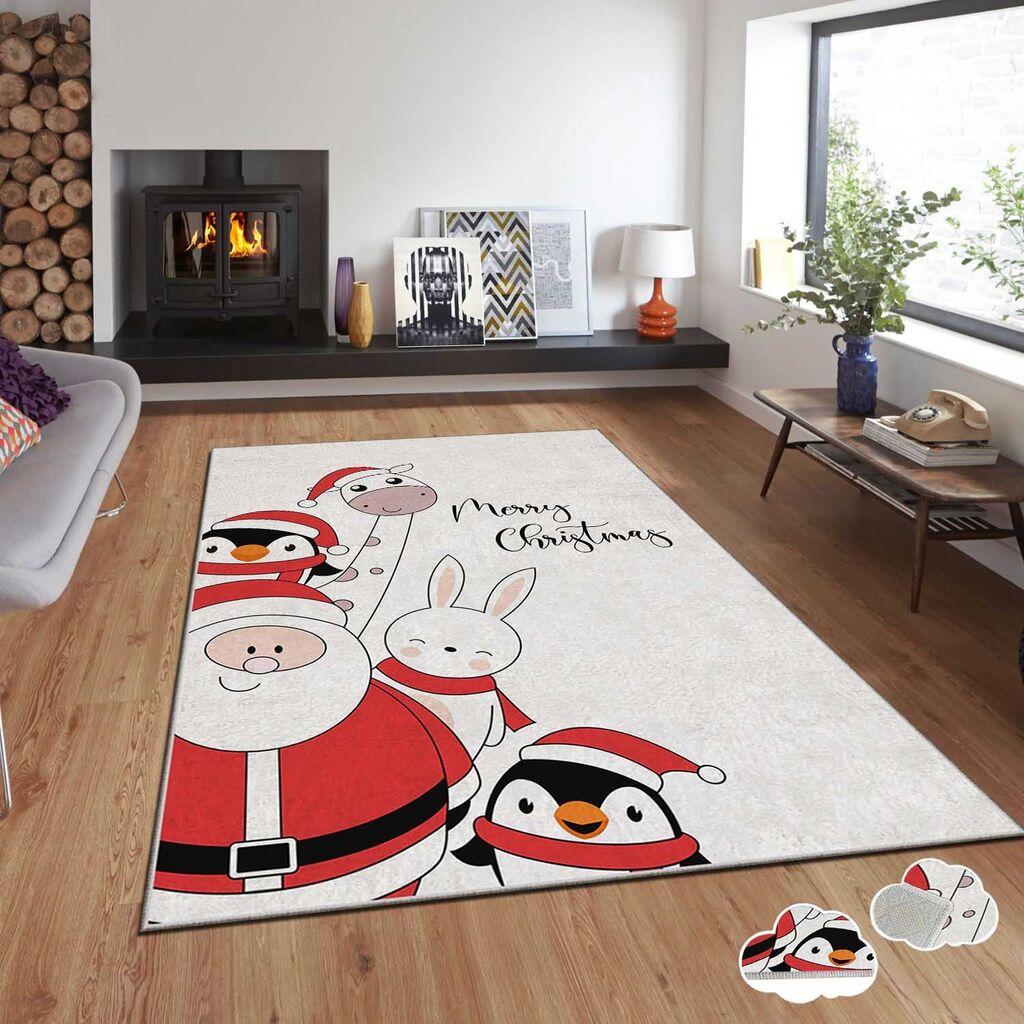 Тепих Conceptum Hypnose со новогодишни мотиви Asr-Crpt-79, правоаголен, 80x140 см, шарен