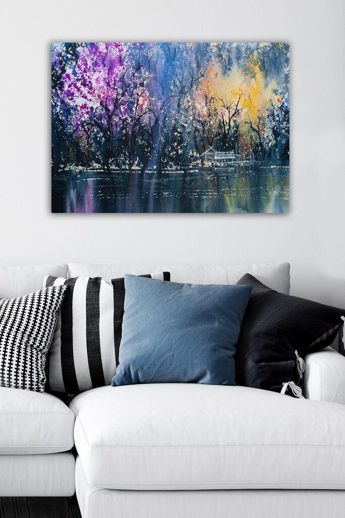 Wallity Слика со LED Осветлување 4040DACT-50, 40x40 cm