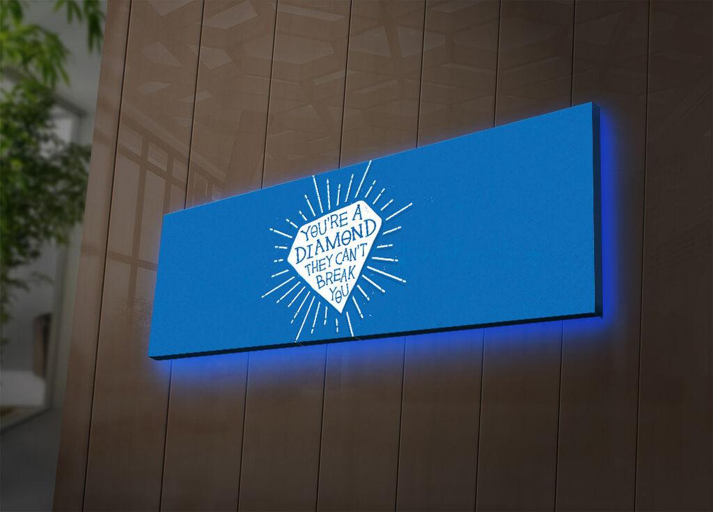 Wallity Слика со LED Осветлување 4570DHDACT-011, 45x70 cm