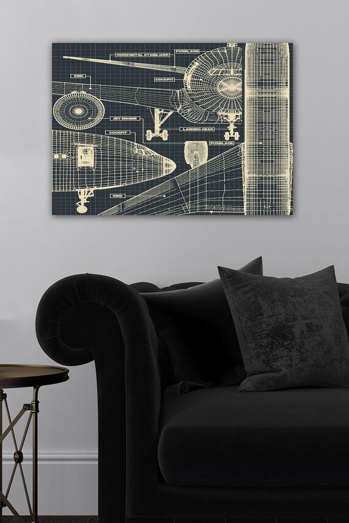 Wallity Слика со LED Осветлување 4040DACT-31, 40x40 cm