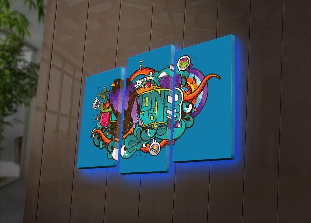 Wallity Сет Слики 5MDF4522, 5 Делови