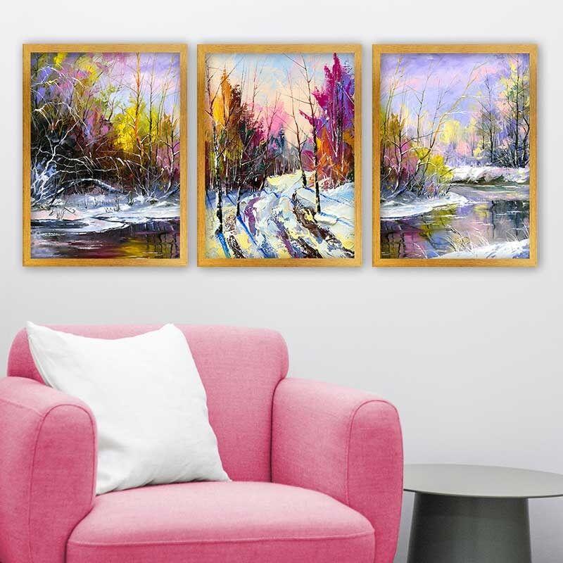 Wallity Слика со LED Осветлување 4570DHDACT-178, 45x70 cm