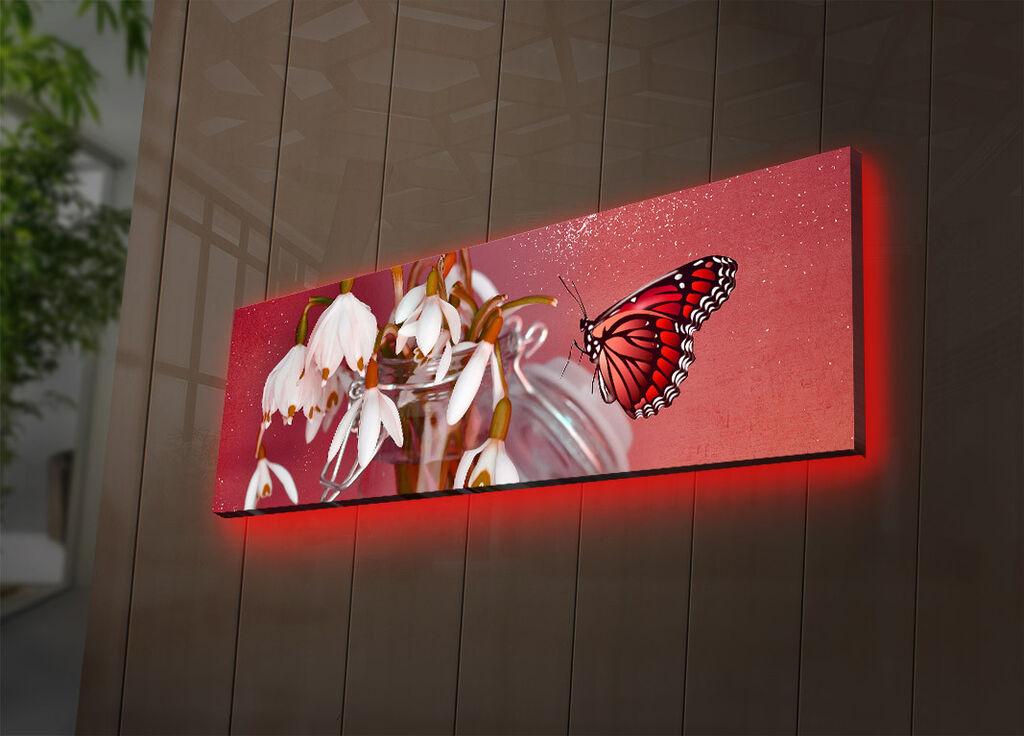 Wallity Слика со LED Осветлување 4570DACTBURN-013, 45x70 cm