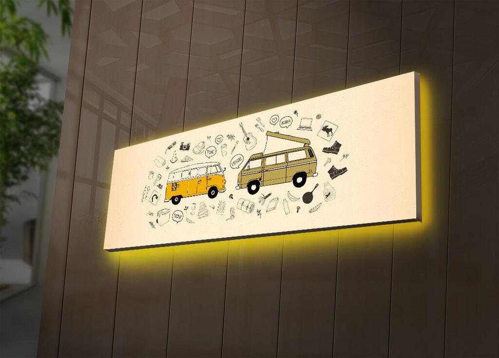 Wallity Слика со LED Осветлување 4570DHDACT-009, 45x70 cm