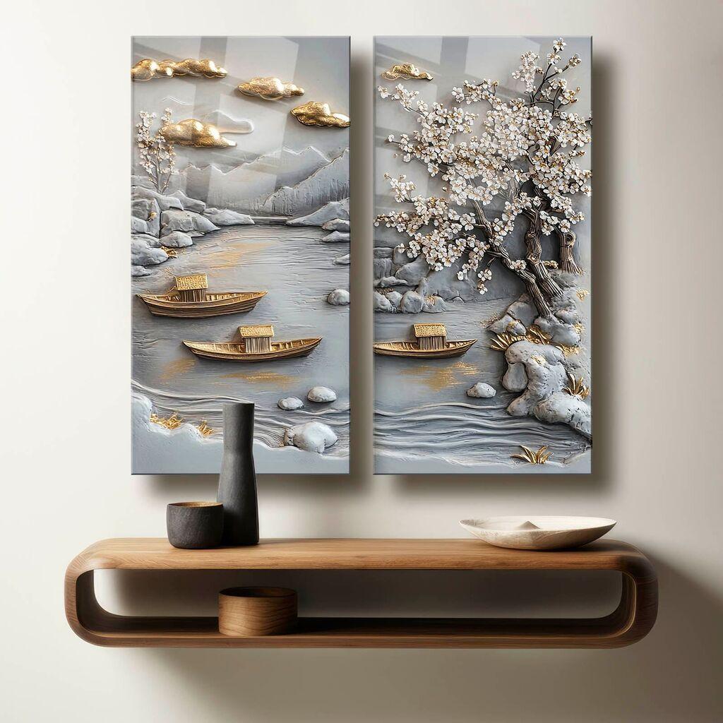 Wallity Слика со LED Осветлување 4570DACT-29, 45x70 cm