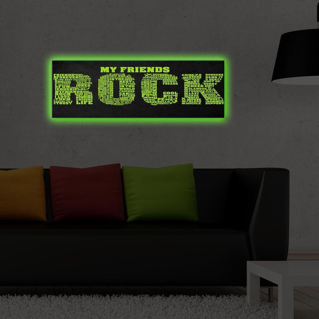 Wallity Слика со LED Осветлување 4570DHDACT-002, 45x70 cm