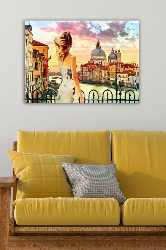 Wallity Сет Слики со LED Осветлување 3PATIACT-14, 3 Дела